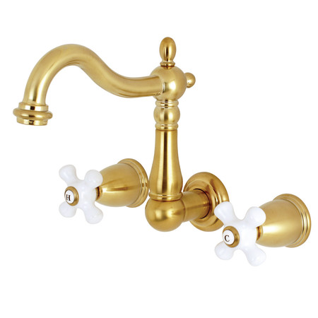 HERITAGE KS1257PX 8-Inch Center Wall Mount Bathroom Faucet KS1257PX